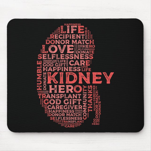 Stones Kidney Disease Awareness Patient Survivor  Mouse Mat (Front)