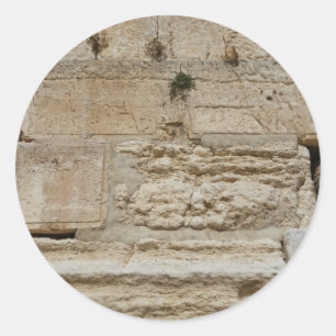 Stones Kotel Western Wall Jerusalem Classic Round Sticker