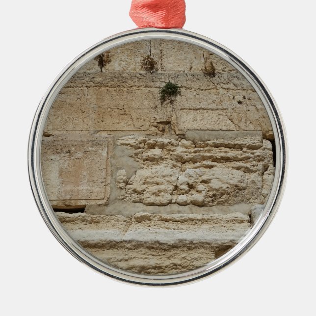 Stones Kotel Western Wall Jerusalem Metal Tree Decoration (Front)