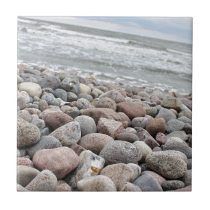 Stones on the beach / Baltic Sea / island of Rügen Tile