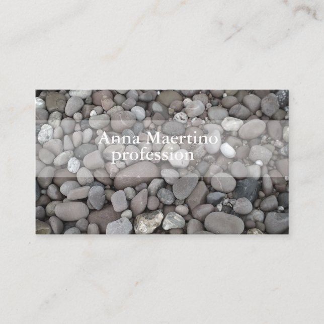 Stones Photography Abstract Nature Business Card (Front)
