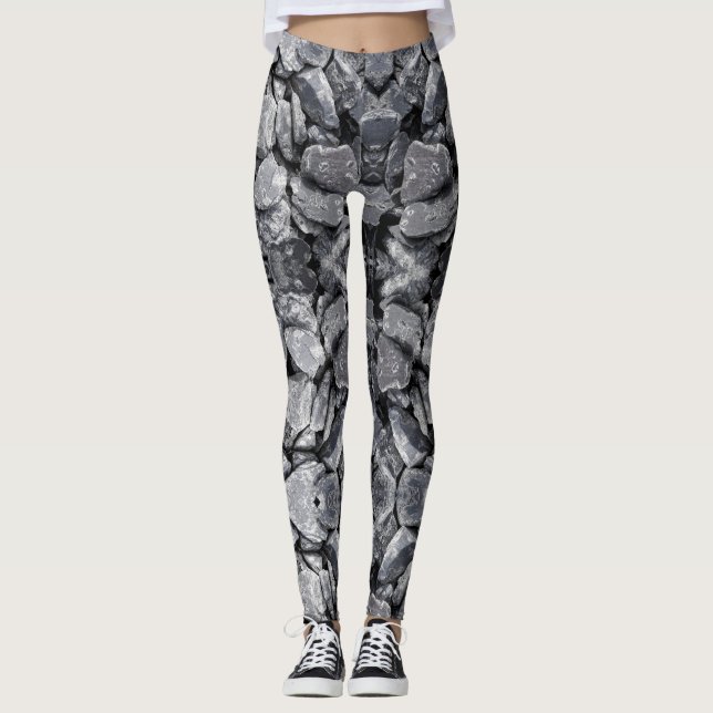 Stones - Power Yoga Leggings (Front)
