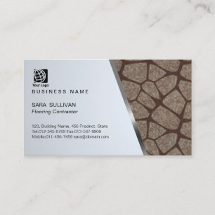 Stones Texture Flooring Contractor Business Card