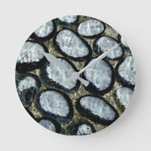 Stones under Water Round Clock