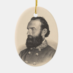 Stonewall Jackson Ceramic Tree Decoration
