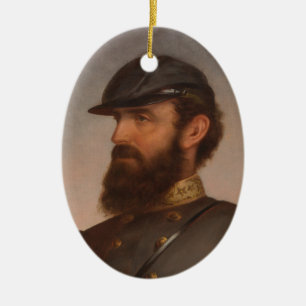 Stonewall Jackson Ceramic Tree Decoration