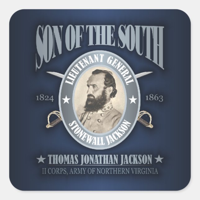 Stonewall Jackson (SOTS2) Square Sticker (Front)