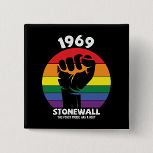 Stonewall Riot Remembrance Gay Pride 15 Cm Square Badge