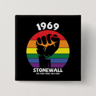 Stonewall Riot Remembrance Gay Pride  15 Cm Square Badge