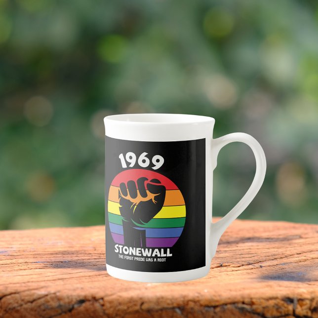 Stonewall Riot Remembrance Gay Pride  Bone China Mug (Creator Uploaded)