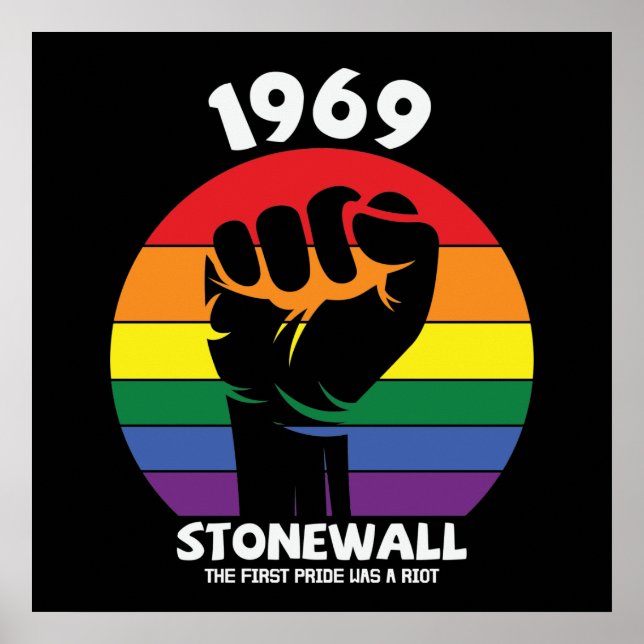 Stonewall Riot Remembrance Gay Pride Poster (Front)