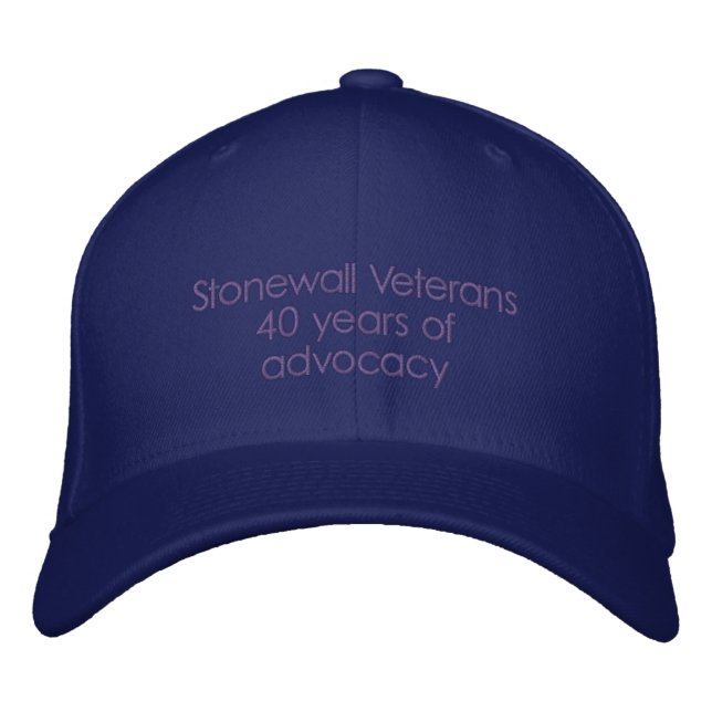 Stonewall Veterans 40 years of advocacy Embroidered Hat (Front)