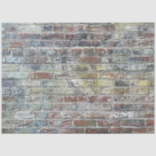 Stonewashed Brick Wall Background 20x30 Decoupage Tissue Paper