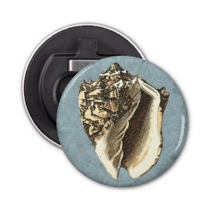 Stonewashed Conch Shell Bottle Opener
