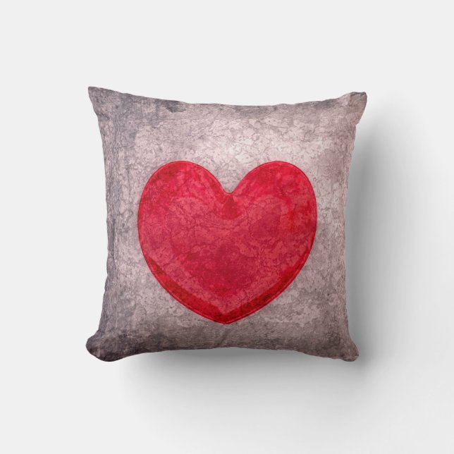 Stonewashed Heart Cushion (Front)