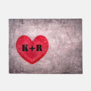 Stonewashed Heart Customised Doormat