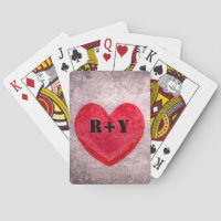 Stonewashed Heart Monogram Personalise