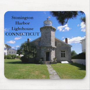 Stonington Harbour Lighthouse, Connecticut Mouse Mat