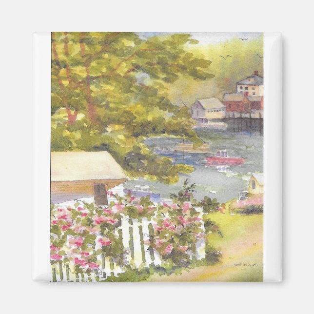 stonington harbour view magnet (Front)