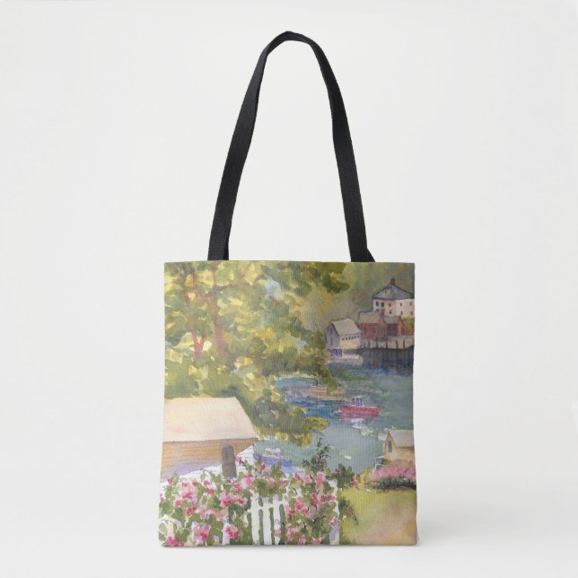 Stonington Maine View Tote Bag (Front)