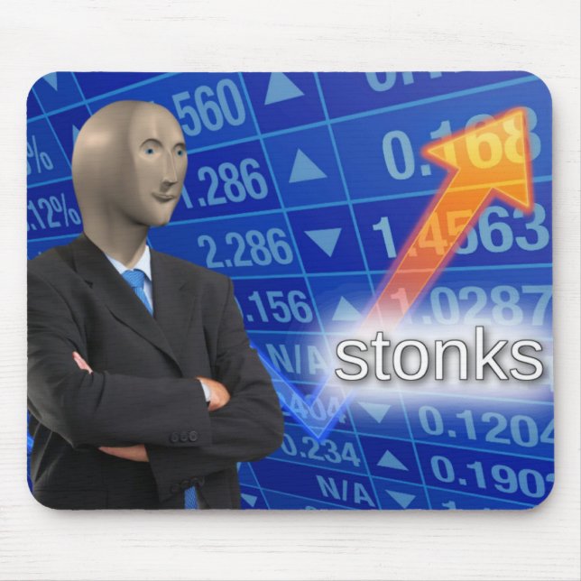 Stonks Mouse Mat (Front)