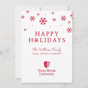Stony Brook University Wordmark Holiday Card