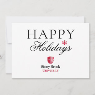 Stony Brook University   Wordmark Holiday Card