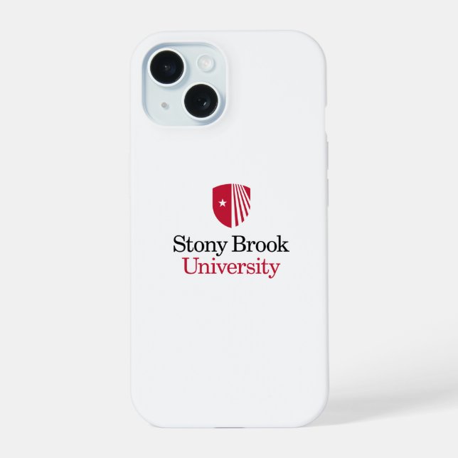 Stony Brook University | Wordmark iPhone 15 Case (Back)