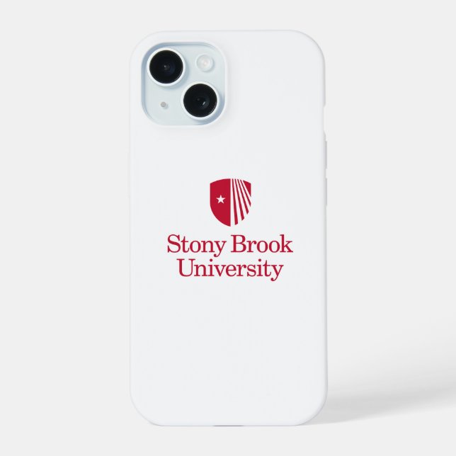 Stony Brook University | Wordmark iPhone 15 Case (Back)