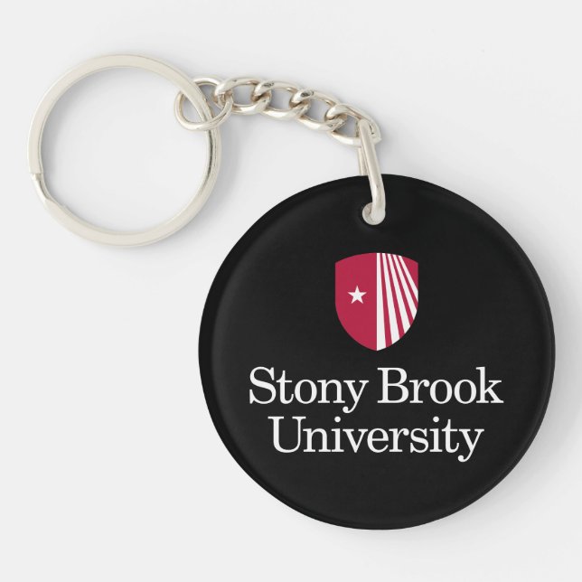 Stony Brook University | Wordmark Key Ring (Front)