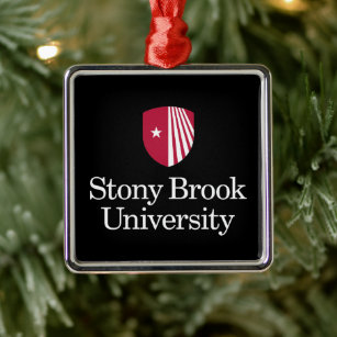 Stony Brook University   Wordmark Metal Tree Decoration