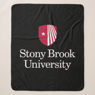 Stony Brook University Wordmark Sherpa Blanket