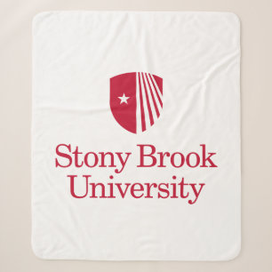 Stony Brook University Wordmark Sherpa Blanket