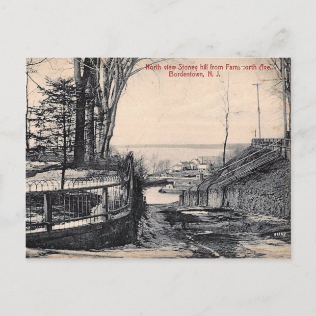 Stony Hill, Bordentown, New Jersey, Vintage Postcard (Front)