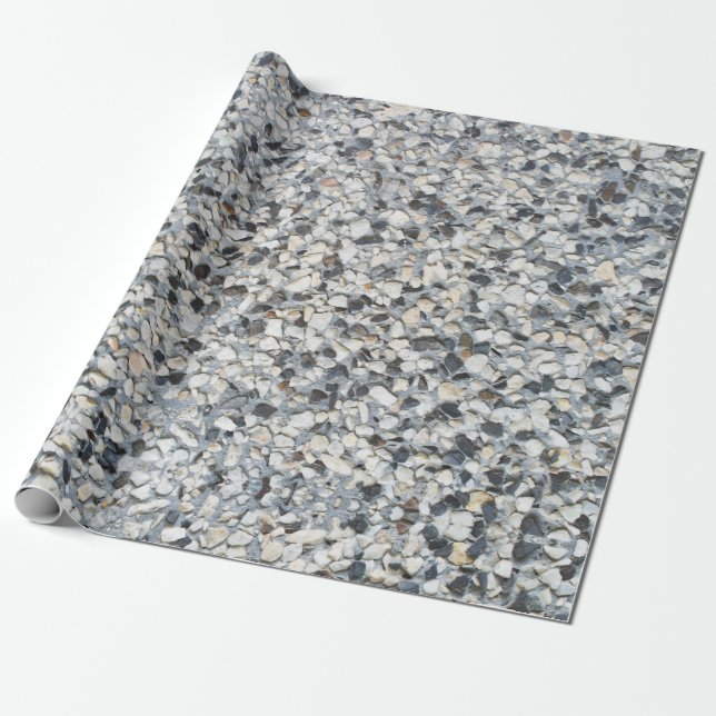 Stony pattern wrapping paper (Unrolled)