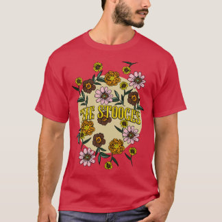 Stooges Name Personalised Flower Retro Floral 80s  T-Shirt