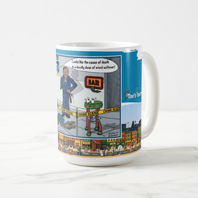 Stool Softener | Literal Wordplay Humor Classic Coffee Mug (Front Right)