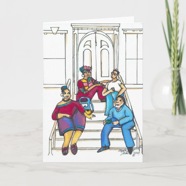 Stoop Stories Greeting Card (Blank 5x7) (Front)