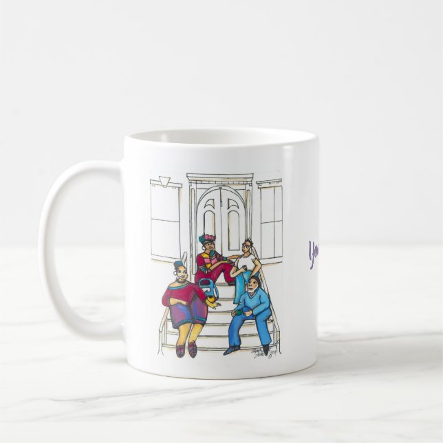Stoop Stories Mug (White, 11 oz) (Left)