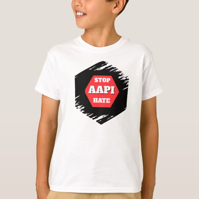 Stop AAPI Hate  T-Shirt (Front)