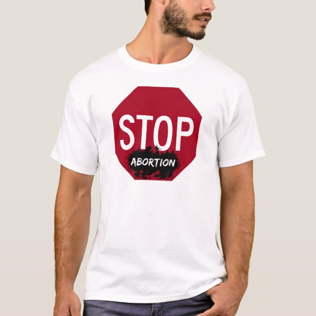Stop Abortion Men's T-Shirt (Front)