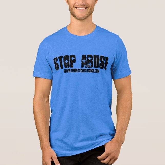 Stop Abuse Tri-Blend Shirt (Front)