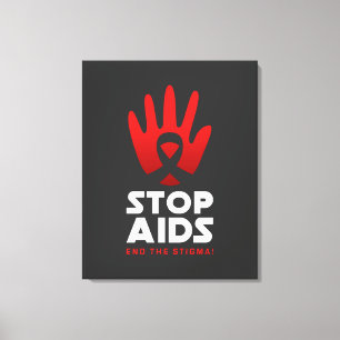 Stop Aids Canvas Print