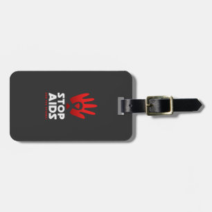 Stop Aids Luggage Tag