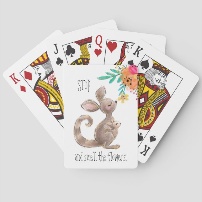 Stop and Smell The Flowers Classic Playing Cards (Back)