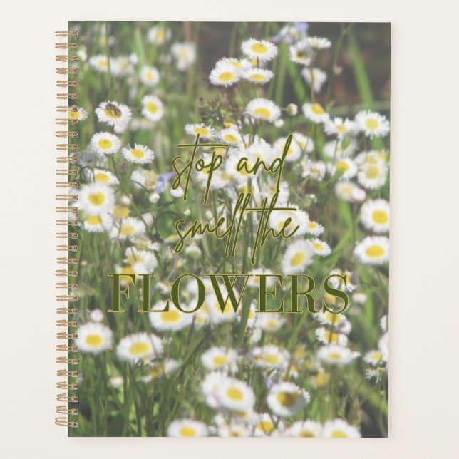 Stop and Smell the Flowers Planner (Front)