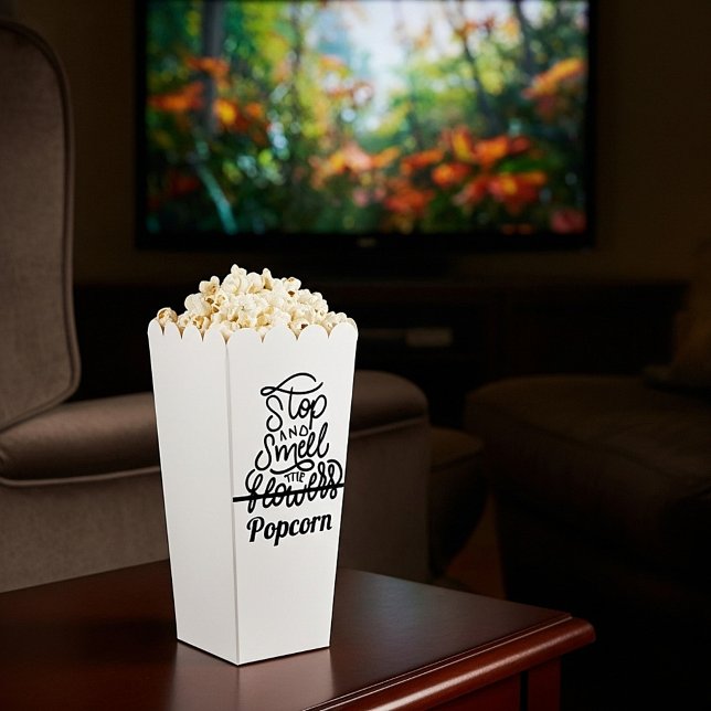 Stop and smell the popcorn favour box (Creator Uploaded)