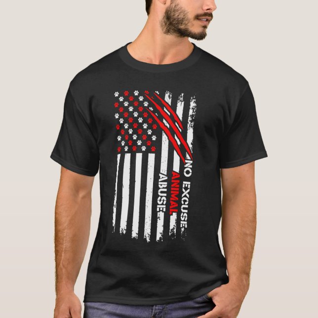 Stop Animal abuse  1 T-Shirt (Front)