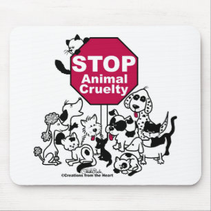 Stop Animal Cruelty Mouse Mat