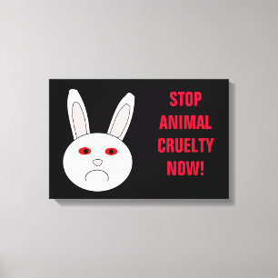 Stop Animal Cruelty Now Canvas Print